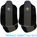 Sitzbezüge für RENAULT T-GAMA nach 2014 schwarz