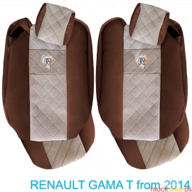 Sitzbezuge für RENAULT T-GAMA nach 2014 braun